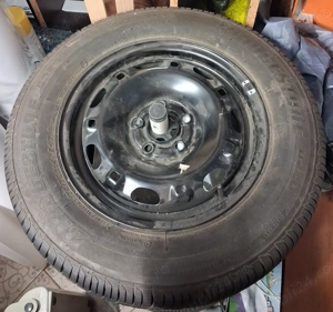 4 roti de vara cu jante si suport