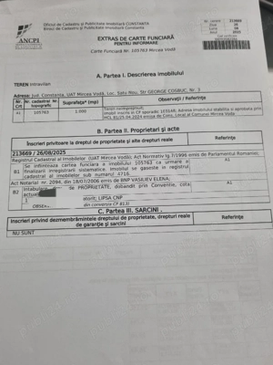 Vând teren Satu Nou 