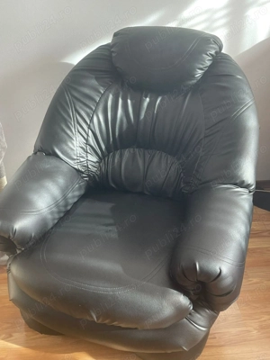 Fotolii din piele + canapea gratis