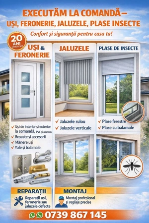 Tamplarie PVC si Aluminiu