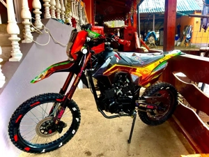 Cross KTM 150  culoare modificata din verde in cameleon - imagine 3