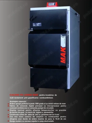 Vand Centrala Mak 35 kw, pe lemne, gazeificare.