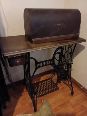 Vand Masina de scris ADLER STANDARD, Masina de cusut SINGER, Mobilier de stejar fabricat in 1939. - imagine 4