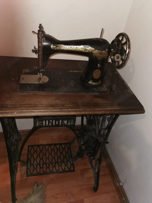 Vand Masina de scris ADLER STANDARD, Masina de cusut SINGER, Mobilier de stejar fabricat in 1939. - imagine 2