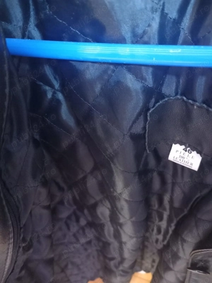 Geaca piele naturala cu căptușeală interioară detașabilă  - imagine 3