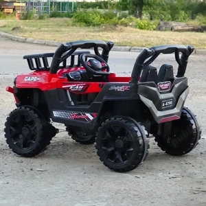 Masinuta electrica 4x4, pt 2-4 ani,CAPE-X, 100W, 12V, scaun tapitat - imagine 4