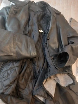 Geaca piele naturala cu căptușeală interioară detașabilă  - imagine 10