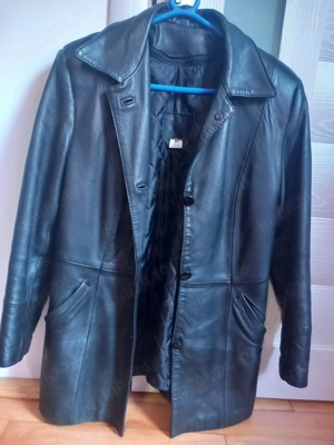 Geaca piele naturala cu căptușeală interioară detașabilă  - imagine 2