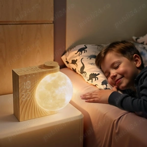 Lampă Lună cu Alarmă RETEYUNG - imagine 3