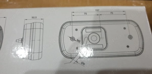 Lampa spate 220x100, 6 functii, cu mers inapoi si numar, LED, FT-130 Fristom, FT 130 - imagine 5