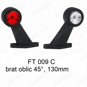 Lampă gabarit cu brat drept 88 mm FT-009 A - LED Fristom - imagine 2