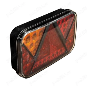 Lampa spate 200x130, LED, 6 functii, cu numar si mers inapoi, FT-270 Fristom, FT 270 cu cablu - imagine 2