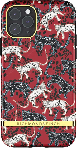 Husă iPhone 11 Pro   Richmond & Finch Samba Red Leopard   Protecție Premium & Design Exclusiv - imagine 3