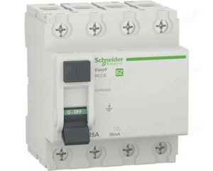 Întreruptor simplu cu protecție diferențială Schneider Easy9 4P 25A 30mA 
