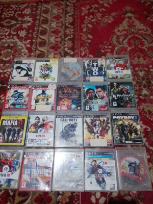 Vand PS3 cu jocuri si volan cu pedale de picior  - imagine 3