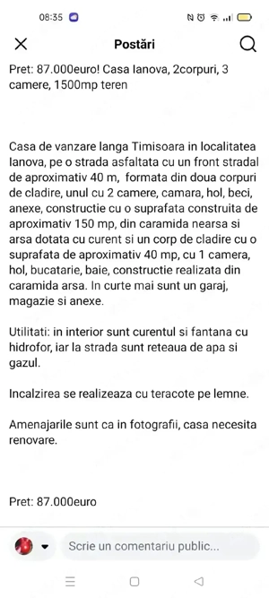 Casa de vânzare Ianova 