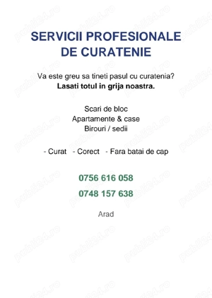 Servicii de curatenie