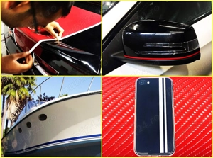 Bandă decorativă auto Quattroerre – Argintiu, 7 mm x 10 m - imagine 3