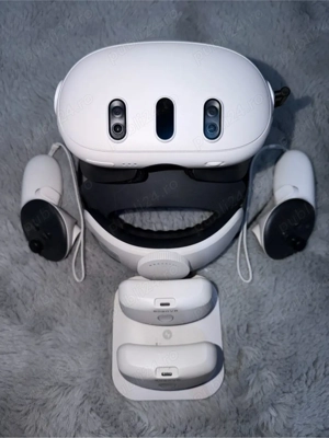 Oculus (Meta) Quest 3 VR 128GB + BoboVR M3 Pro + Stație de încărcare dublă BoboVR - imagine 2