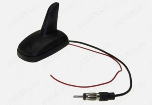 Antena Auto Tip „Shark” cu Amplificator FM – Premium, Conector DIN, Compatibilă cu Multe Modele Auto