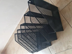 Suporturi documente mesh   negru   set 5 bucăți