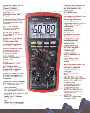 Brymen BM789 multimetru digital True RMS AC DC 100kHz - imagine 4
