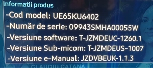 Samsung UE65KU6402  - imagine 3