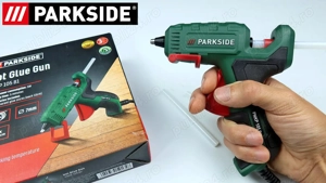 Pistol de lipit la temperatura joasa Parkside PNKP 1-5 B1, cu batoane silicon