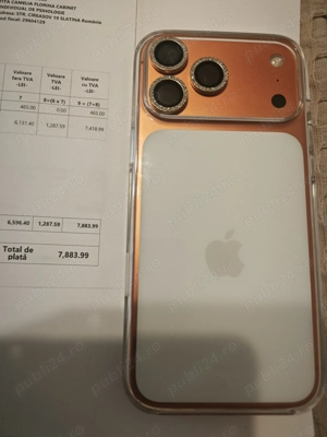 Vând iPhone 17 Pro Max Cosmic Orange 256G