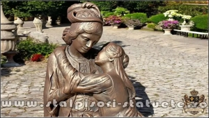 Statuetă Romeo și Julieta, arămiu patinat, model S55.