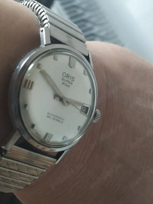 ceas bărbătesc Automatic elvețian ORIS Super Star  - imagine 4