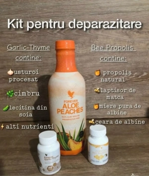 Kit pentru deparazitare produse naturale forever 