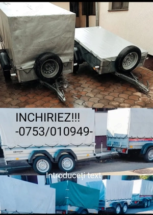 Inchiriez  inchirieri   remorca-platforma auto - imagine 2