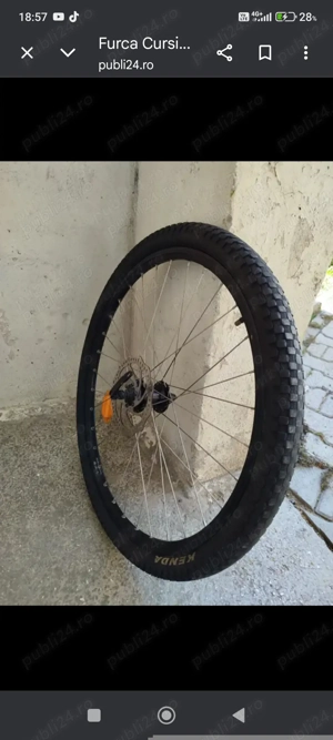 Pedale Cursiera Shimano,Roata 26 cu dis de Frîna - imagine 4