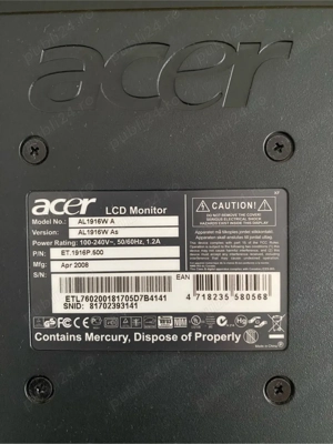 Monitor Acer 19" + TV Orion 22" 200 lei - imagine 5