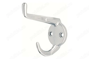 Cârlig pentru haine SIRO 748 ZN1   Model Epsilon, 72   32 mm, zinc turnat, finisaj crom lucios