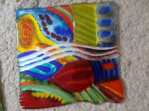 Tablou de sticlă, tablouri în relief ,sticla fuzionata,model unic