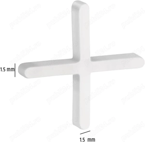 CORTAG   Distanțiere pentru gresie și faianță, 1.5 mm, 300 bucăți