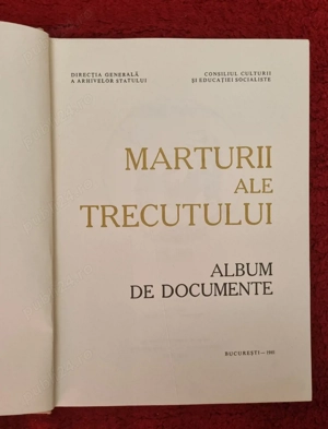 Album de Documente "Marturii ale Trecutului"