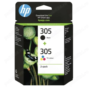 Pachet 2 Cartușe Originale HP 305   Negru + Tricolor (6ZD17AE)