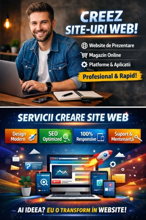 Creez Site-uri Web Profesionale | Rapid & Modern | Preț Avantajos