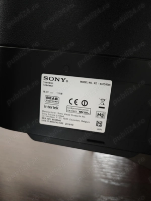 TV Sony 43XG8096 4K HDR - doar 831 ore functionare - imagine 3