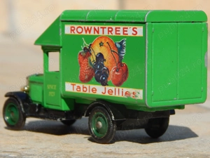 Macheta Morris Parcel Van 1930 Aniversare 70 ani Rowntrees Jelly Lledo 1993 uzata - imagine 4