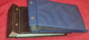 2 albume   clasoare cu file pt. vederi scrisori plicuri carti postale bancnote cartofilie 