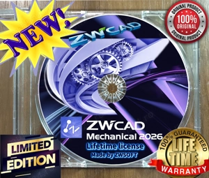 ZWCAD MFG 2026 - Lifetime license - DVD SIGILAT 