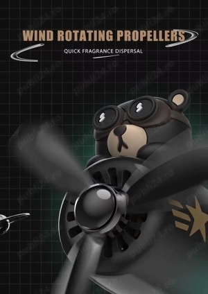 Odorizant Auto Aviator Pilot Bear Parfum Proaspăt - imagine 3