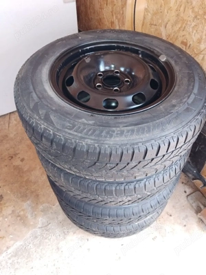 cauciucuri cu tot cu jante pe 14  - imagine 3