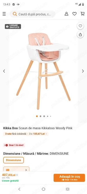Scaun de masa bebe - imagine 4