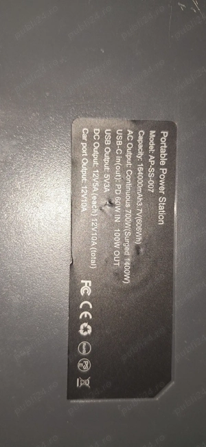 Statie de energie portabila, Allpowers, generator solar, 700W, 4 iesir - imagine 5