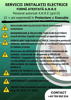 Executie Proiectare Instalatii Electrice- Bucuresti - imagine 2